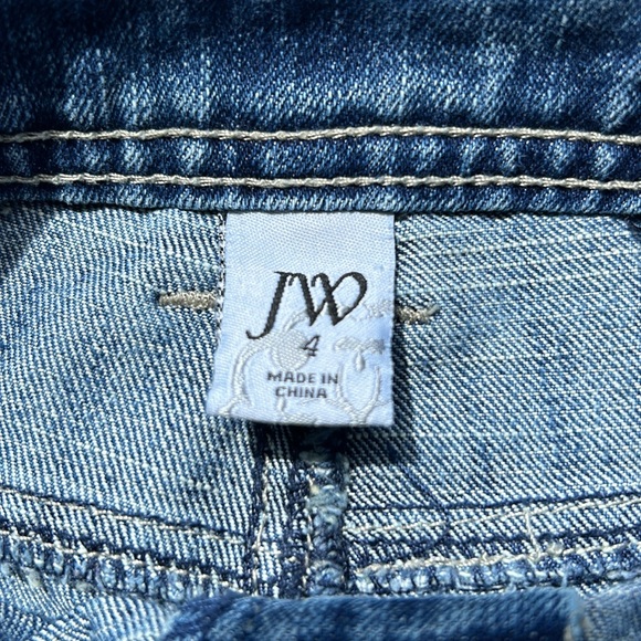 JW Blue Denim Gouchos - Size 4 - Picture 3 of 5